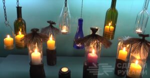Необычная лампа из стеклянной бутылки Необычная лампа из стеклянной бутылки