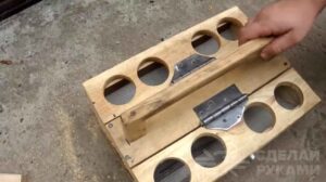 Этажерка для рассады из отрезков ПП трубы и досок Этажерка для рассады из отрезков ПП трубы и досок