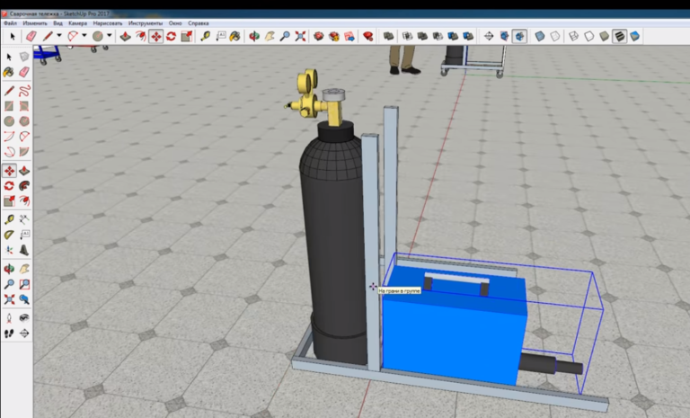 Подставка для сварочного полуавтомата с баллоном своими руками чертежи